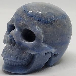 2.0inch blue aventurine carved stone skull